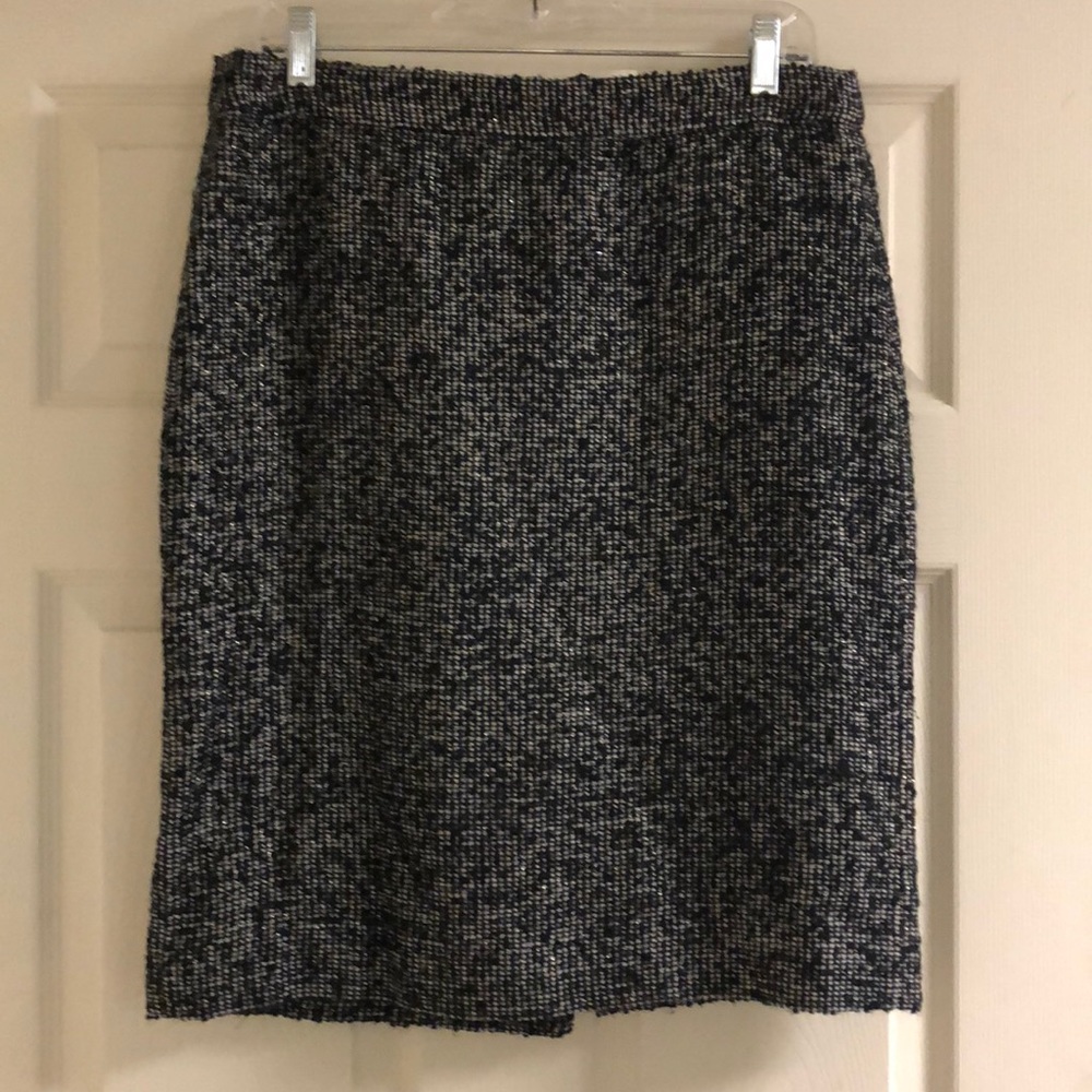 J. Crew Notte tweed pencil skirt